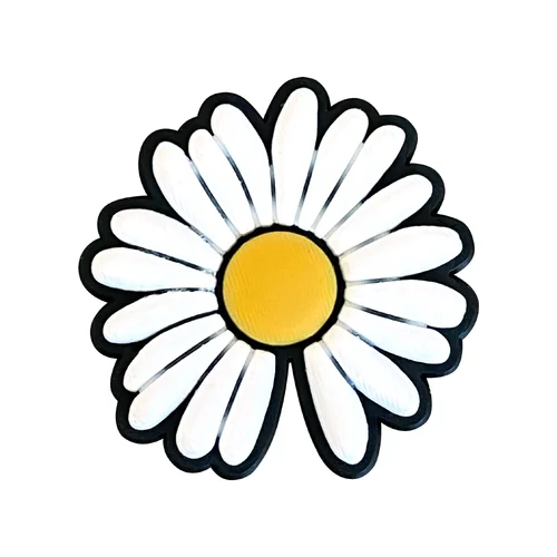 Imagen 2 del producto Pequeña Margarita flores pequeña linda flor blanca Diy adornos para zapatos decoraciones de sandalias de PVC zuecos accesorios para zapatos dijes