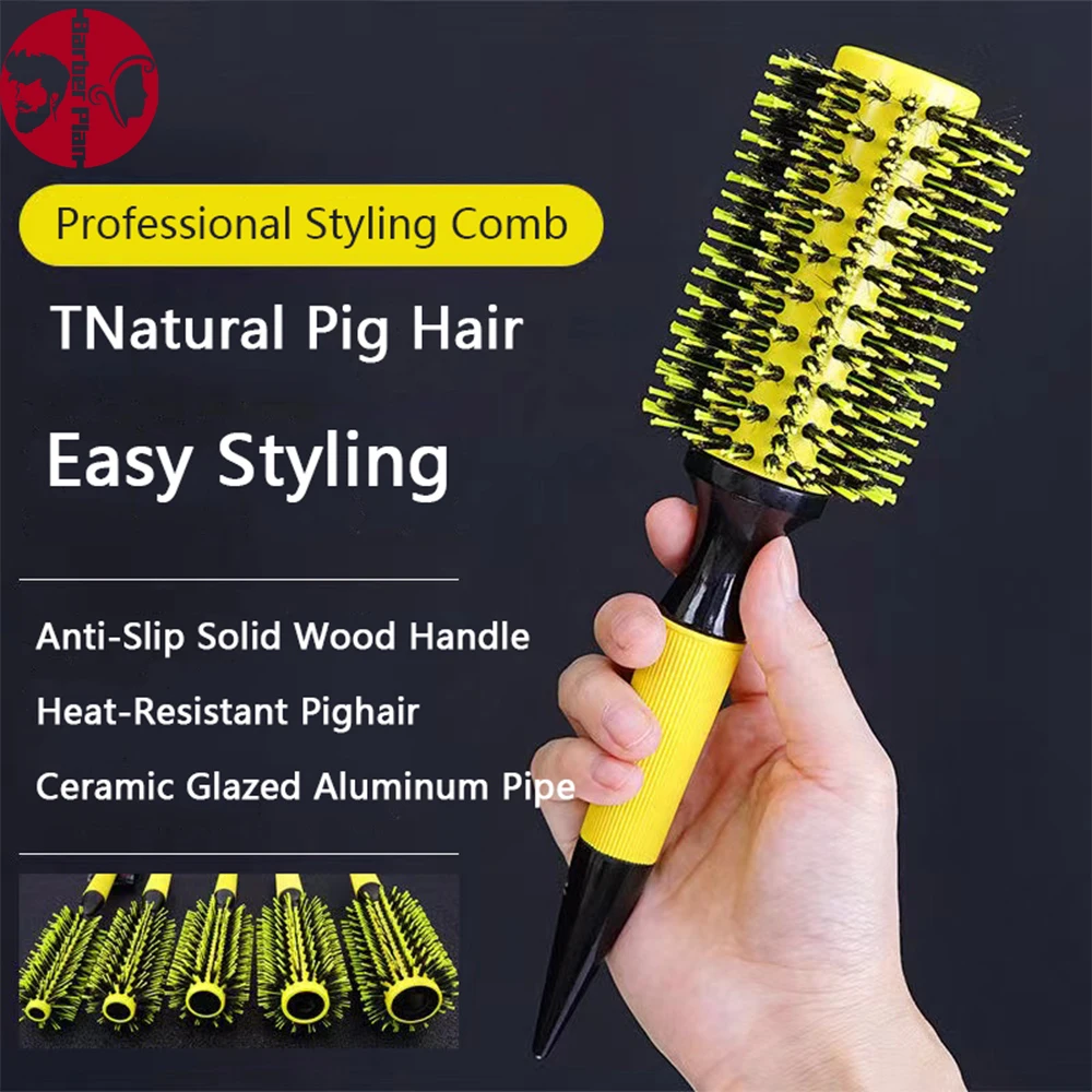 

salon styling round comb woman hair curlerl professional hairdresser curling combs barbershop hairdressing tools accessories