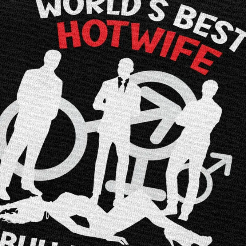 مخصص رجل العالم أفضل Hotwife الثور المدرب تي شيرت قصيرة الأكمام القطن التي شيرت تي شيرت الترفيه تيز فضفاضة تناسب الملابس #4