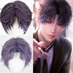 Rafayel Mo Game Love and Deepspace Cosplay Wig Mermaid Artist Pisces Cosplay role play Purple Wig Cosplay Prop Party Men Hair