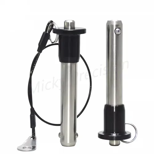 Imagen 2 del producto EN STOCK Pasador de bloqueo de bola Pasador de bloqueo de liberación rápida con cuerda Acero inoxidable Diámetro 5 mm-20 mm Longitud 10-100 mm