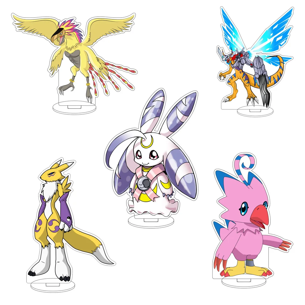 

16CM Anime Digital Monster Hououmon Metal Greymon Drimogemon Cherubimon Cos Acrylic Figure Stand Ornaments Chirstmas Gifts