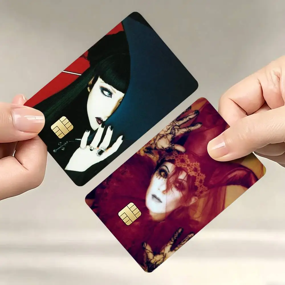 

Malice Mizer Visual Kei Rock Decorative Waterproof Film Skin Cover Credit Card Stickers Debit Front Bank Bus Pass