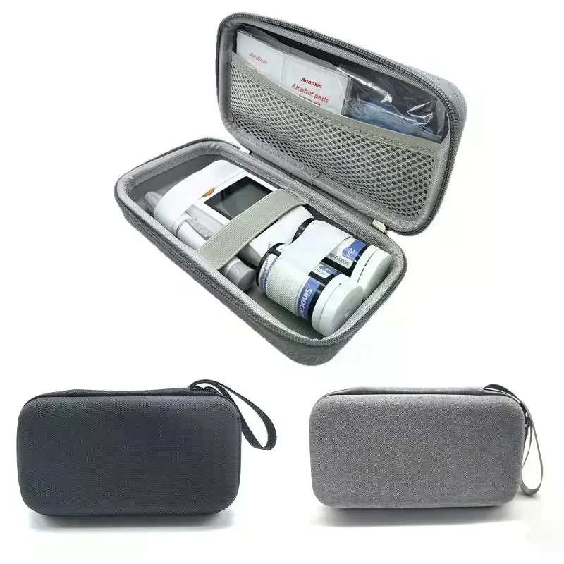 /JCS/Glucose Meter Office Health Storage Bag Blood Organizer Kit Case Diabetes Testing Monitoring Zipper With For Pcs Travel 1