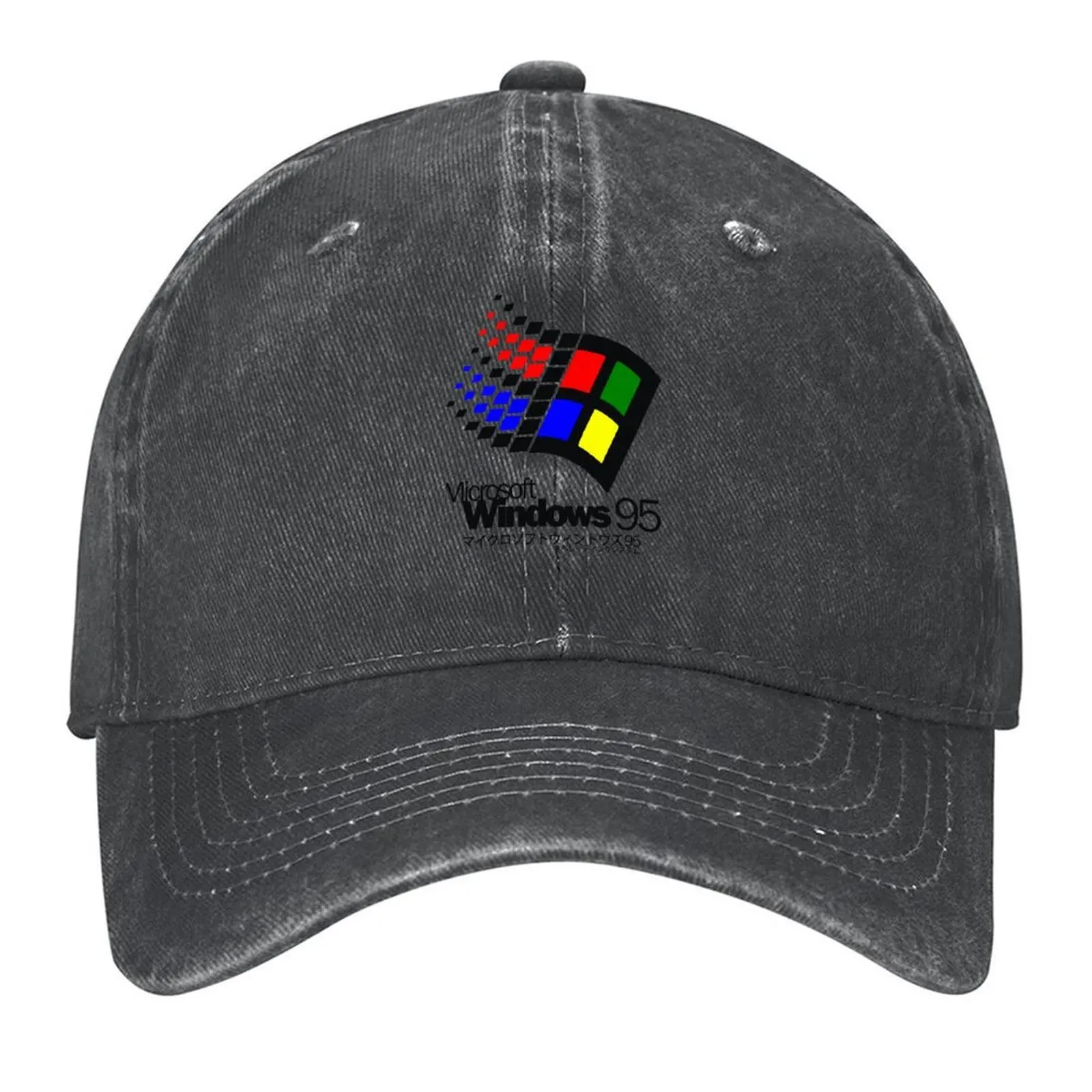 

Windows 95 Logo Active Baseball Cap Military Cap Man cute Wild Ball Hat foam party Hat Women's Hats Men's