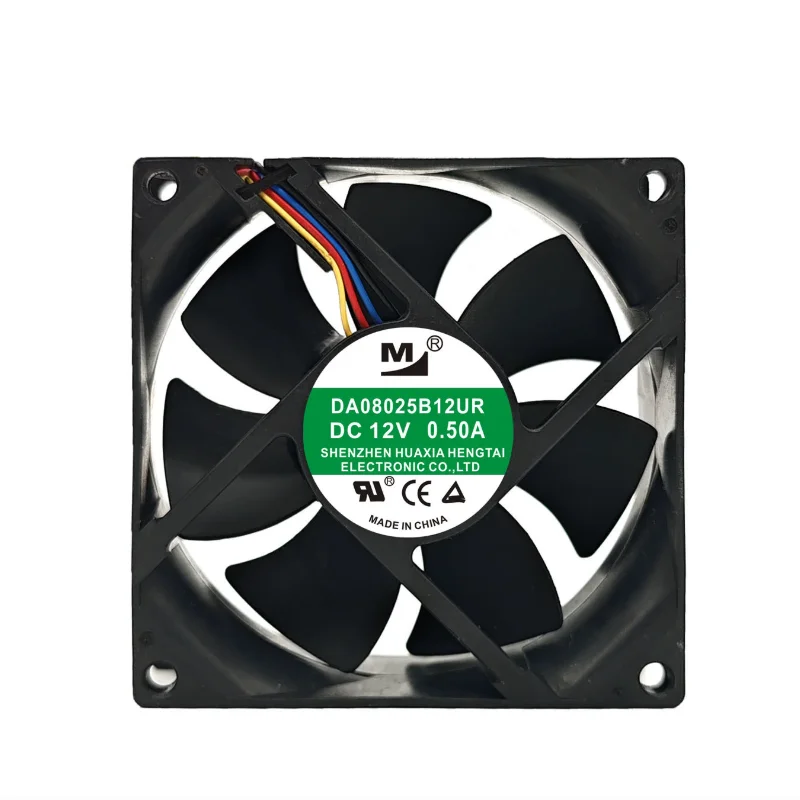 DA08025B12UR DC 12V 0.50A 80x80x25mm 8025 Server Cooling Fan