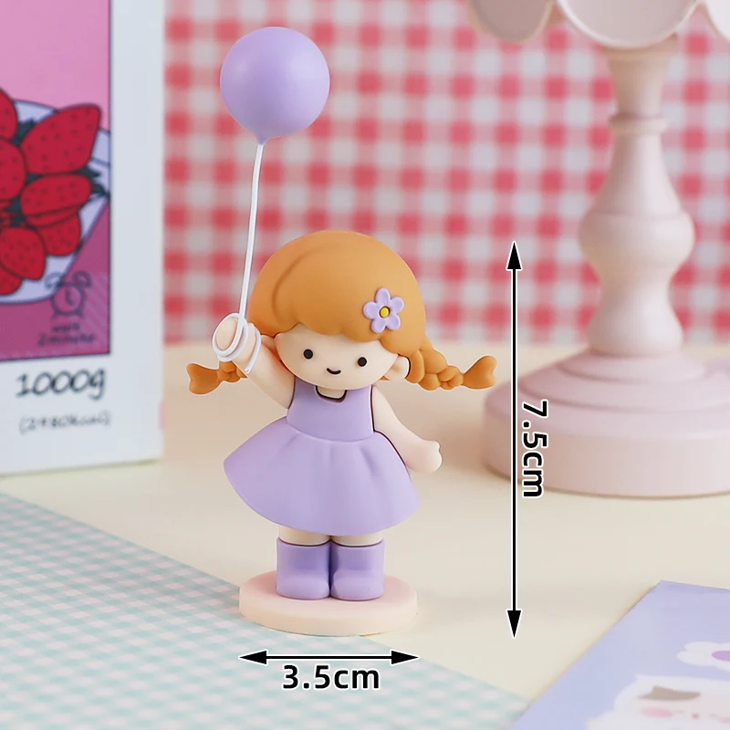 Nowe dekoracje na tort księżniczki Happy Birthday Cake Toppers dla dziewczynki 1st Years Old Birthday Baby Shower Party Decor Flower Gift Box — zdjęcie 6