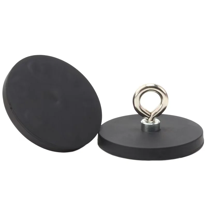 22/43mm Rubber Wrap Hook Magnet Encapsulated Hanging Ring Strong Magnetic Magnet Not Hurt The Car Paint Fixed Tent Base tool