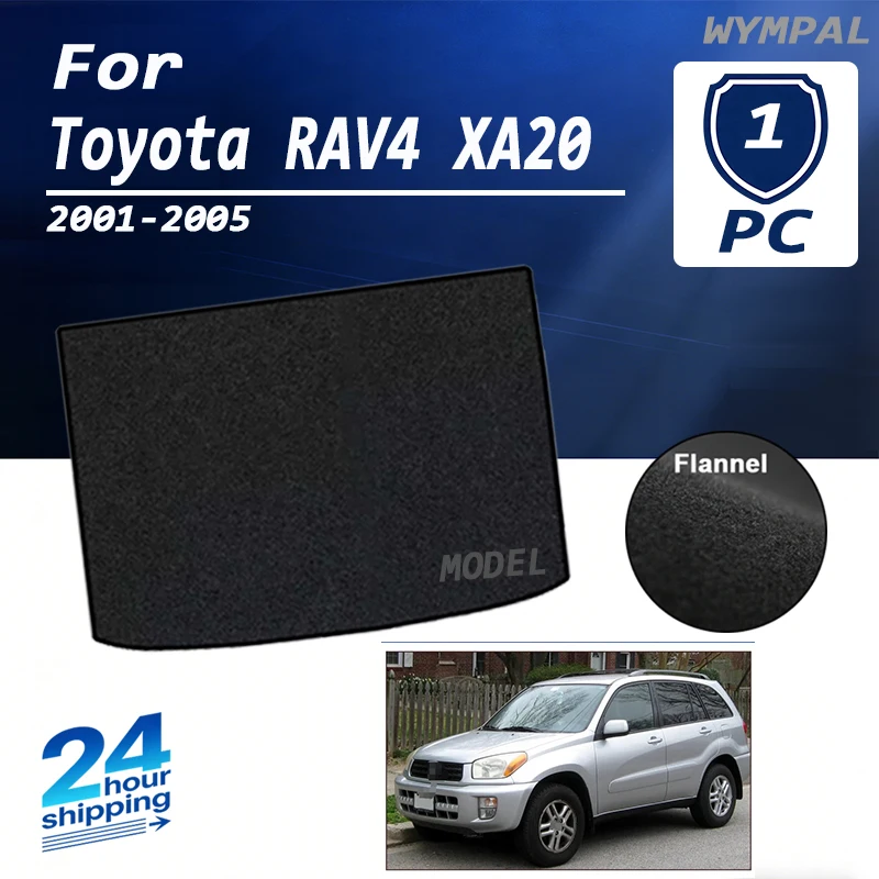 

Коврик из замши для багажника Toyota RAV4 XA20 (2001-2005, 2003 г.в.), черный, для защиты пола багажного отсека, автомобильный, для багажа