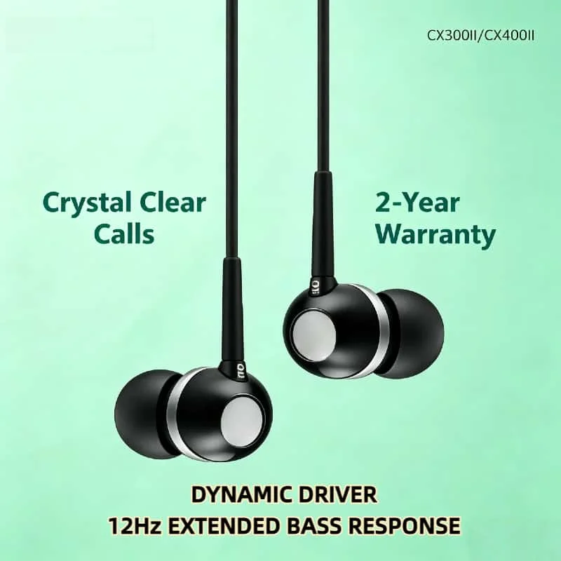 2026 CX300II CX400II 3.5mm Wired in Ear High Resolution Headphones High Quality Sound for PC Laptop Phone Tablet Mac Pro
