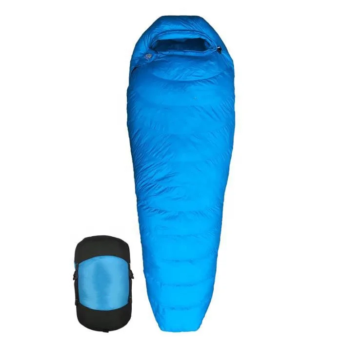 

Ultralight Compact Waterproof 100% Duck Down Mummy Sleeping Bags With Compassion Bag