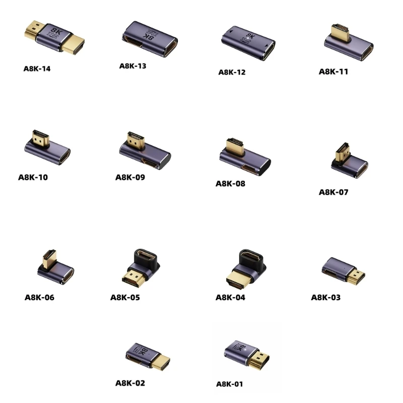 to  Converter Adapter Gold-plated  Coupler UHD2.1 Support 8K@60Hz 4K@120Hz 95AF