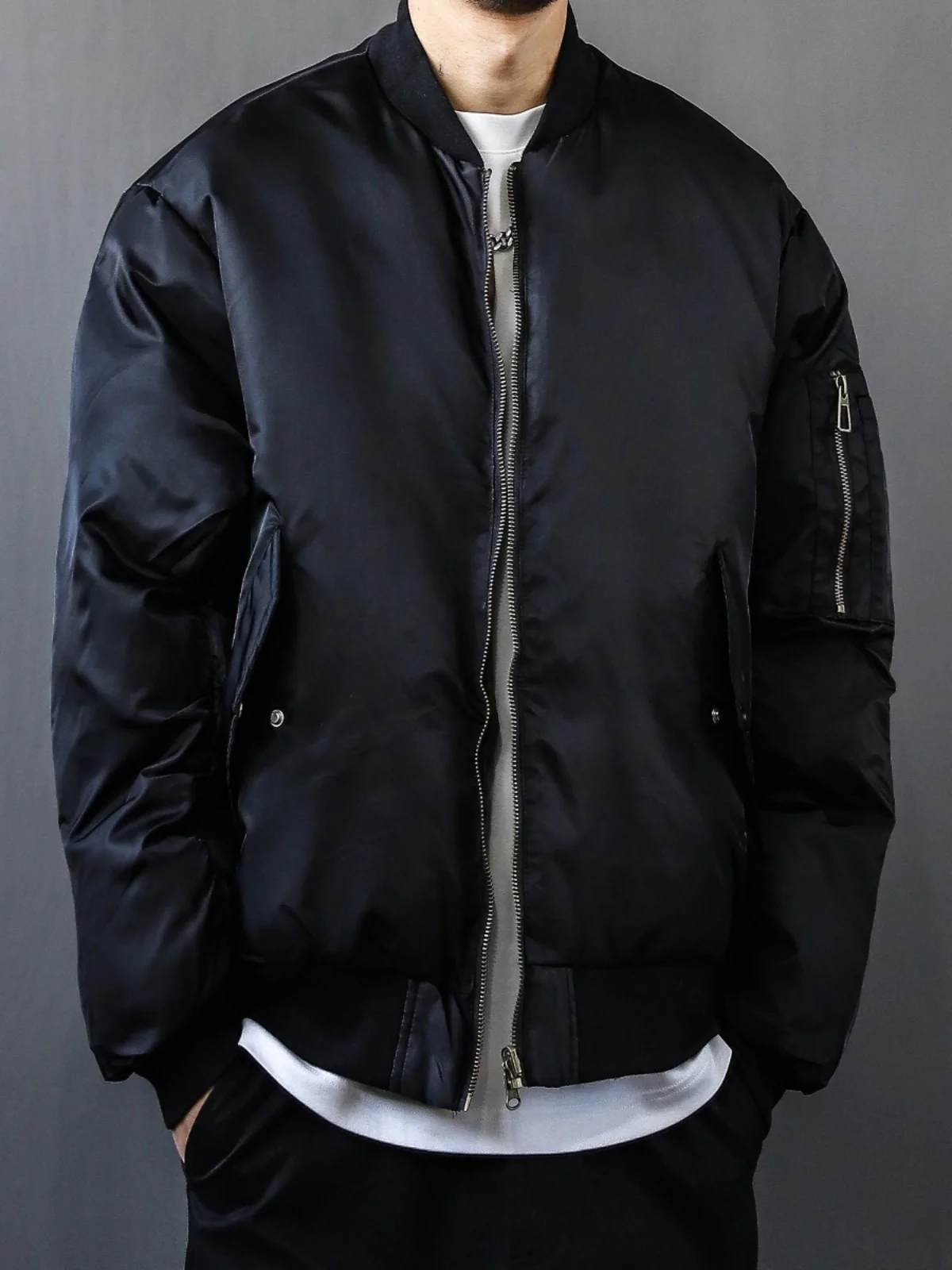 

Американская свободная хлопковая куртка-жилет для мужчин, зимняя теплая повседневная куртка с воротником-стойкой, утепленная, с длинными рукавами