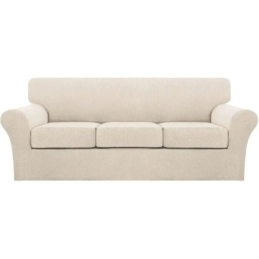 

Комплект из 4 чехлов для дивана на 3-местный диван, моющиеся чехлы для дивана для собак с индивидуальными чехлами для подушек дивана, размер C