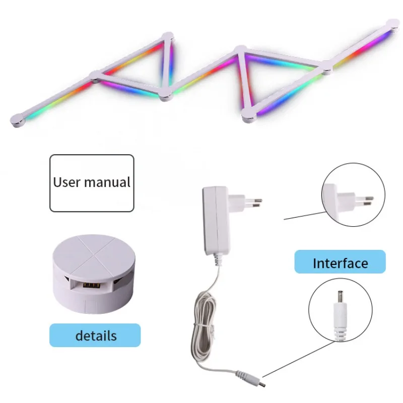 Creative desktop background e-sports light WIFI Bluetooth dual-mode intelligent splicing light