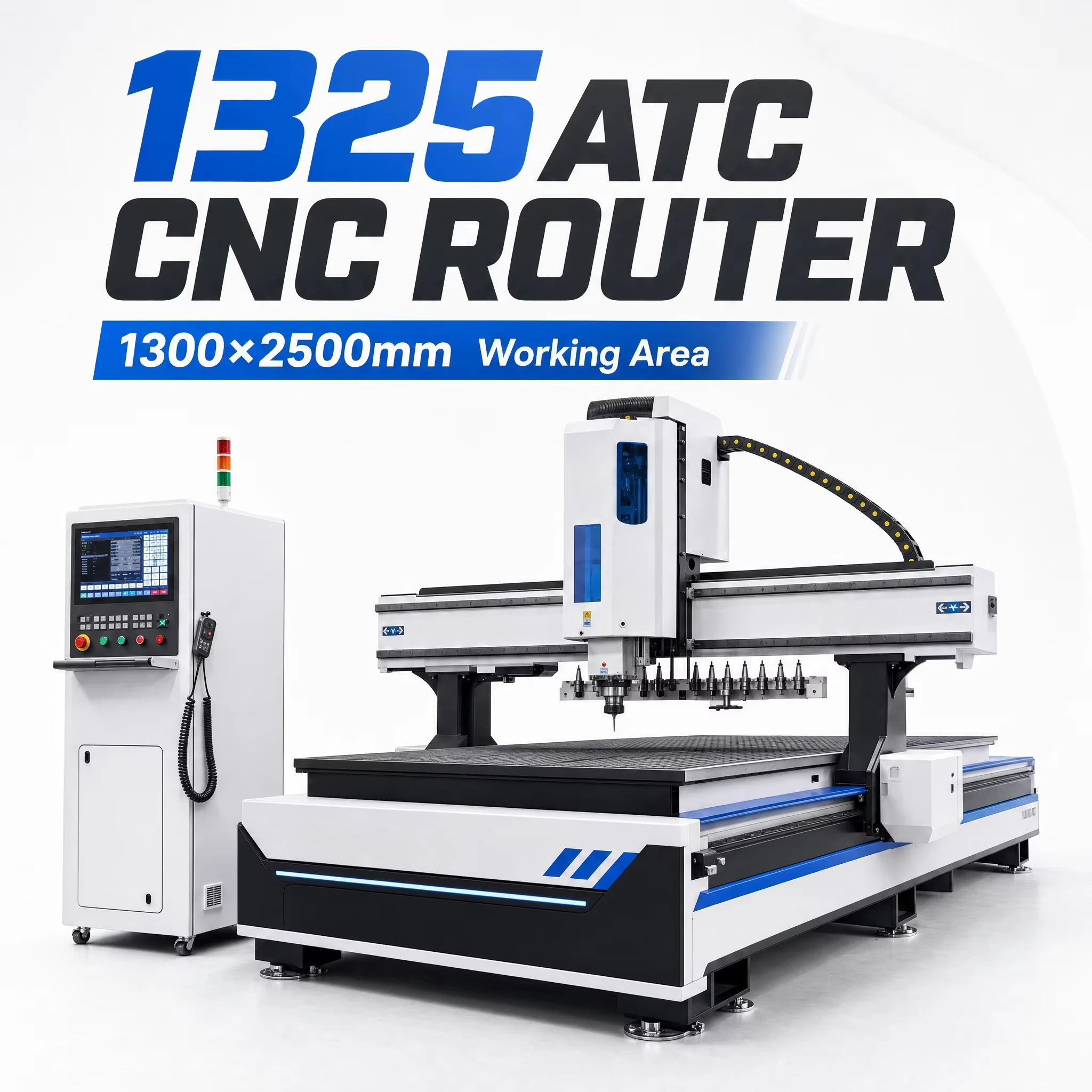 In-stock New Finished Engraving Cutting CNC Machine 4*10ft CA-1325 1530 Wood 3d CNC Router