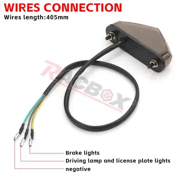 迷你摩托車LED尾燈牌照燈12V後煞車燈適用於越野摩托車、沙灘車、巡航車、踏板車、車牌尾燈 8 最佳銷售 摩托車LED尾燈 - №1