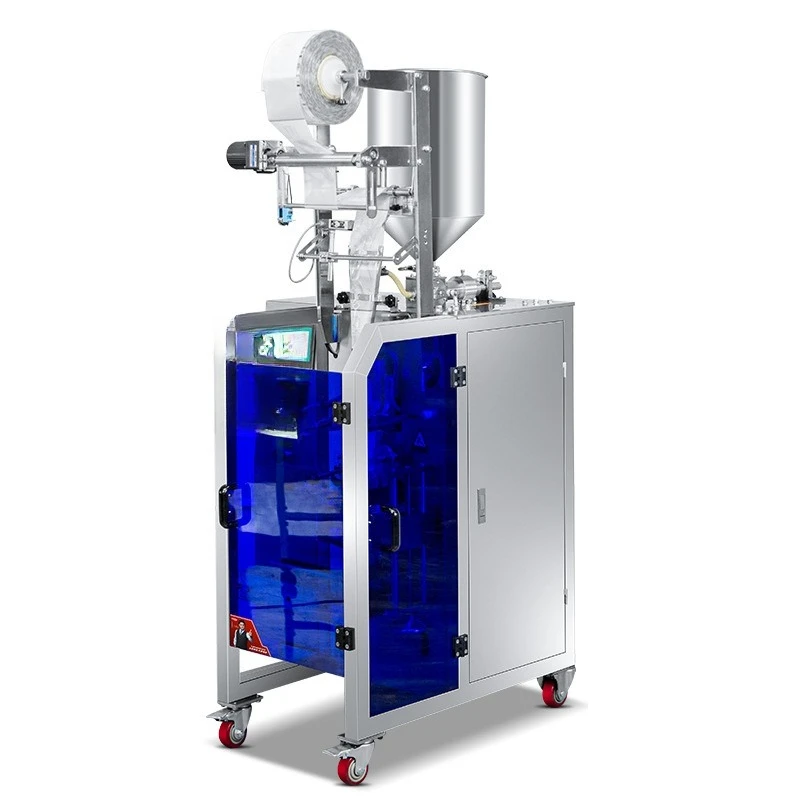 

Automatic high-speed liquid, soy sauce vinegar red oil honey packaging machine, sauce hot pot chili oil filling machine