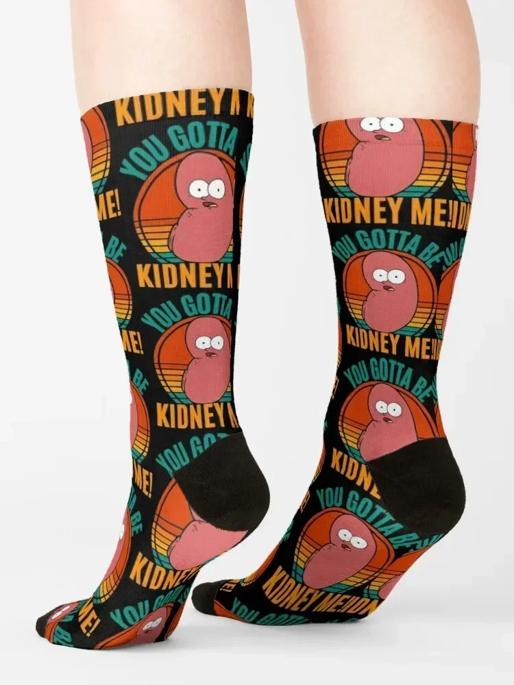 Kidney Funny Pun สําหรับผู้บริจาคไตที่คุณจะต้องไตฉัน! ถุงเท้าอุ่นน่ารักฮิปฮอปเด็กถุงเท้าเด็กผู้หญิง