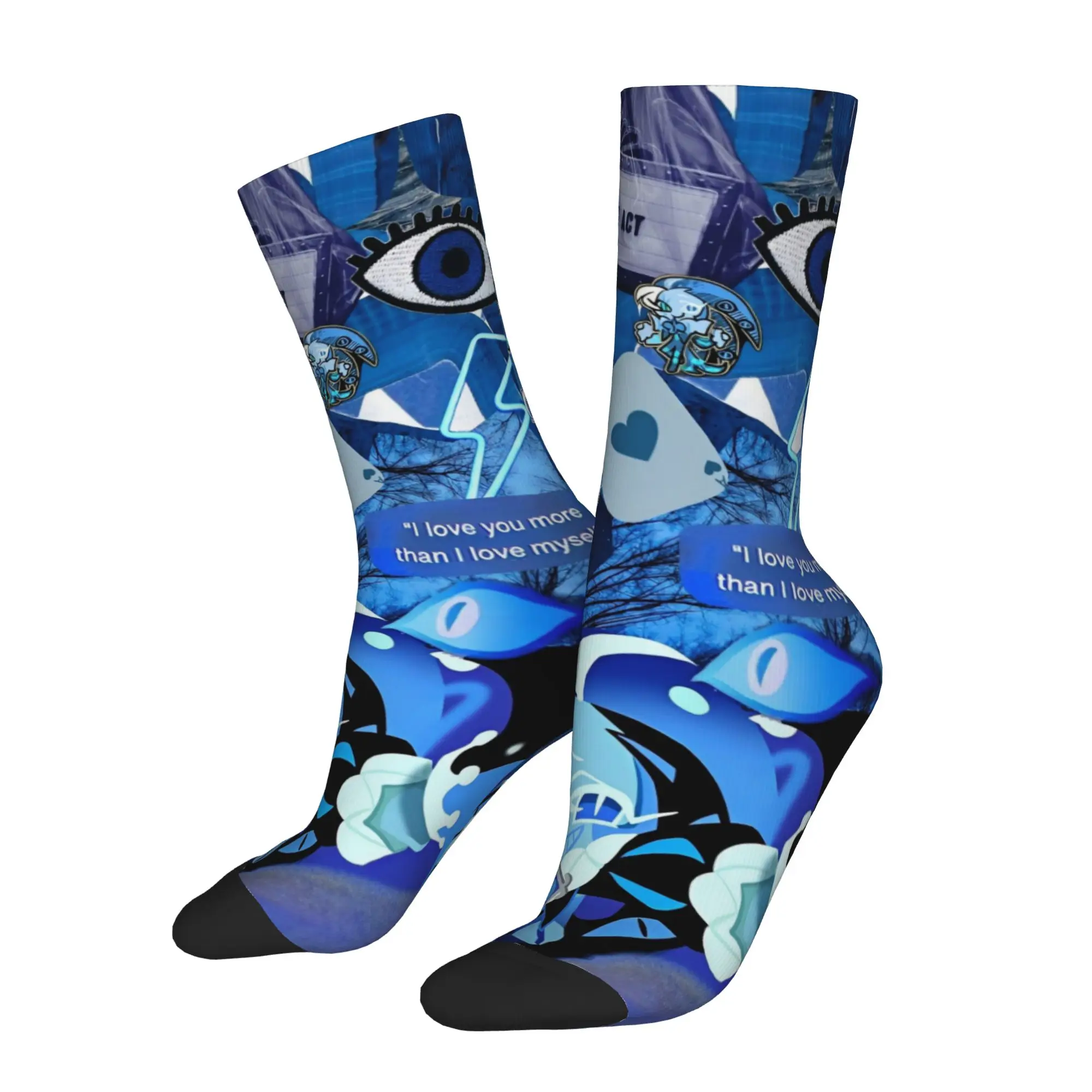 Shadow Milk Cookie Run Kingdom Socks Men's Women's Cute Cartoon Anime Socks Spring Summer Autumn Winter Middle Tube Socks Gift