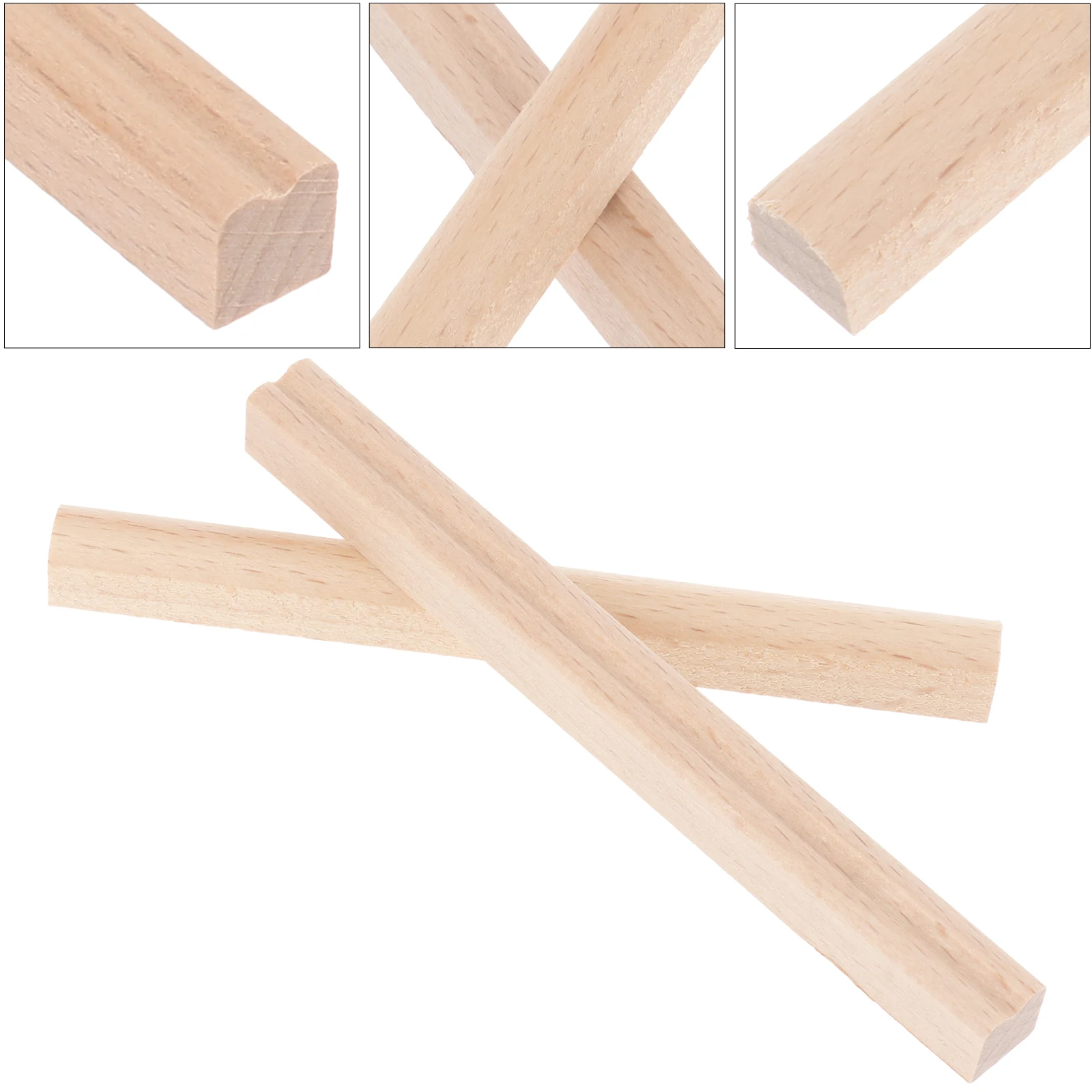 

6 Pcs Piano Code Shrapnel Wood Strips Thumb Replacement Parts Bridge for Kalimba Accessories