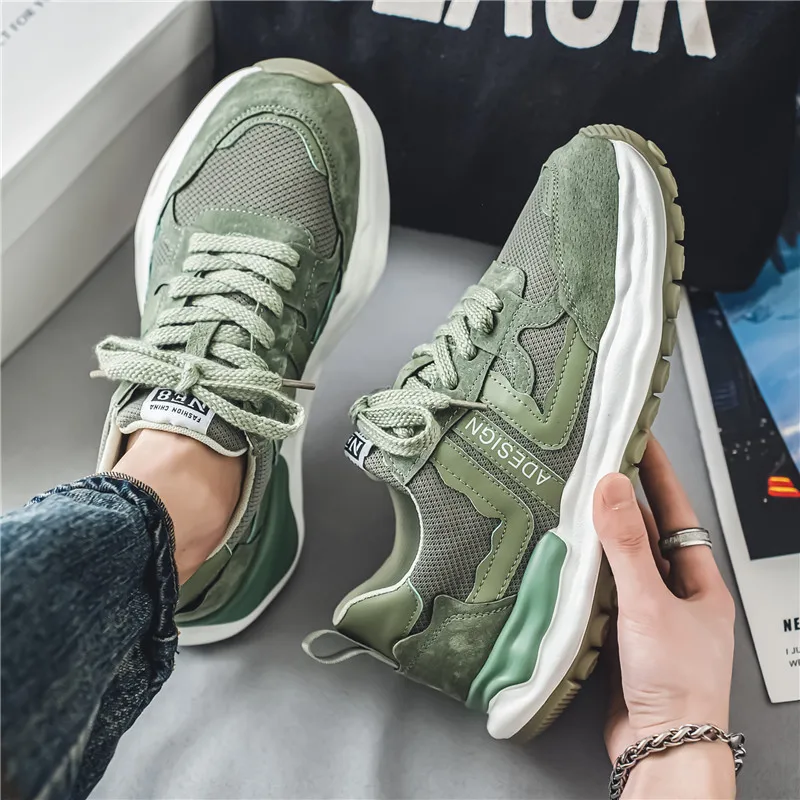 

Sports and Leisure Shoes for Men Soft and Comfortable Casual Sneaker Casual Shoes Mesh Loafers Wear-resistant Round Toe Fashion