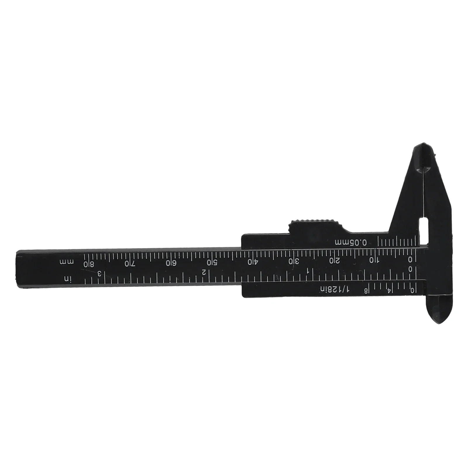 Portátil Mini Plástico Vernier Caliper Gauge, 80mm Faixa de Medição, Adequado para Antiguidades e Medições Industriais