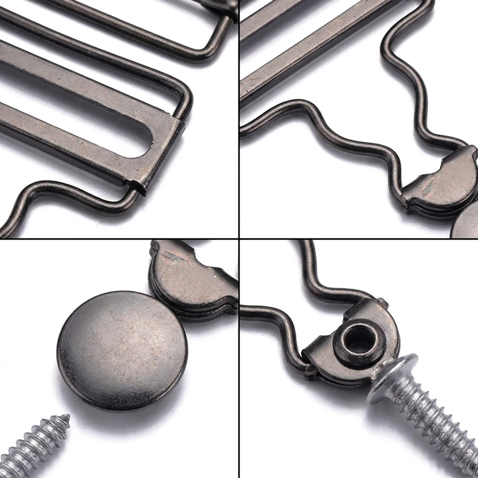 Denims Jackets Dungaree Clip Jeans Buttons 6pcs set Metal Parts Adjustable Bib Trousers Buckles Connectors Denims