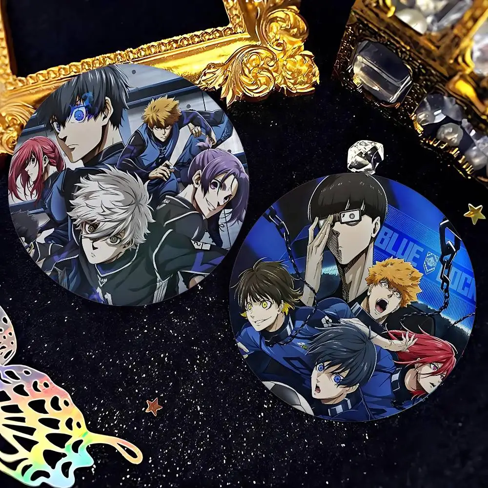 أنيمي الأزرق قفل شارات الإبداعية صفيح زر دبابيس بروش الإبداعية يقتبس شارة الملابس على ظهره مجوهرات هدية للأطفال الأصدقاء #4