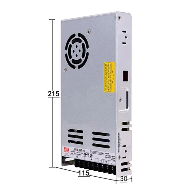 Fonte de alimentação de comutação Meanwell, LRS350, DC 3.3V 4.2V 5V 12V 15V 24V 36V 48V LRS-350-5 LRS-350-12 LRS-350-24 LRS-350-36 LRS-350-48