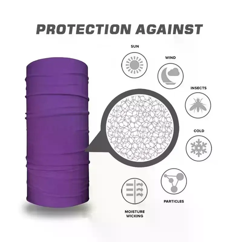 Outdoor Magic Bandana Solid Color Cycling Hiking Scarves Headband Fashion Neck Cover Fishing Windproof Face Mask