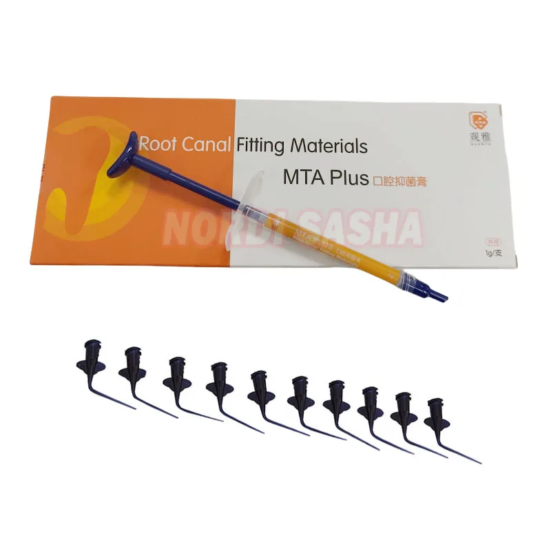 วัสดุอุดรากฟัน GUANY Dental MTA Plus ขนาด 1 กรัม/หลอดฉีดยา สำหรับอุดรากฟัน ยาฆ่าเชื้อในช่องปาก ซ่อมแซมช่องปาก