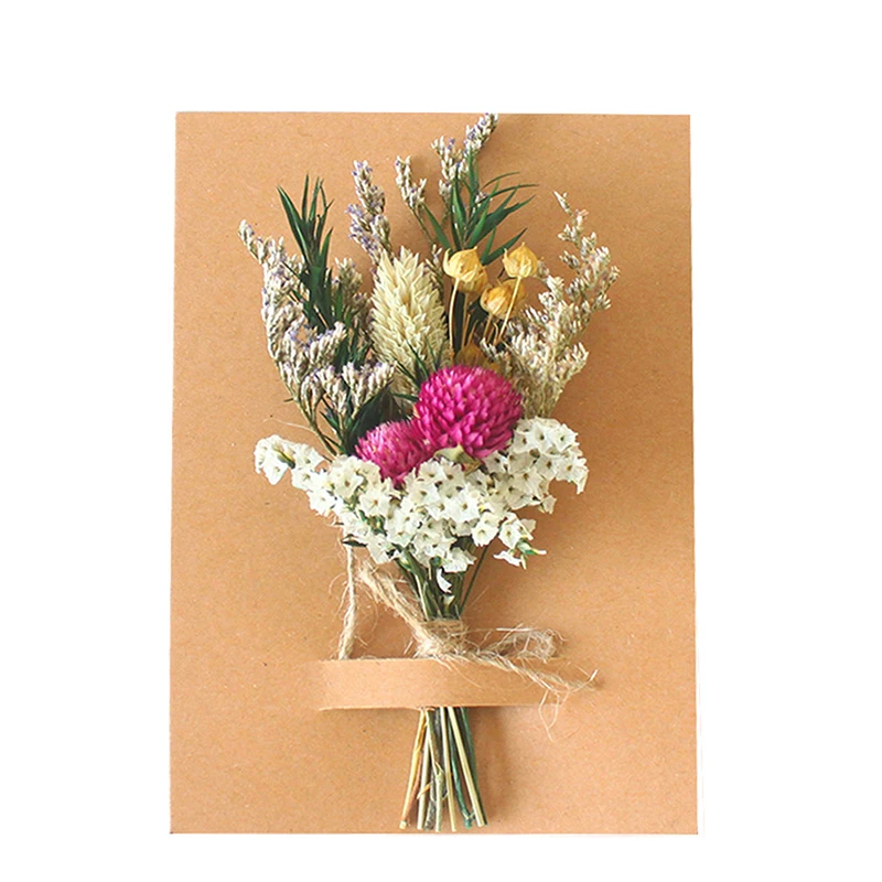 1pc Mini Natural Dry Flowers Bouquet Bridesmaid Boutonnieres Christmas Wedding Decor Valentine's Day DIY Floral Materials view 5