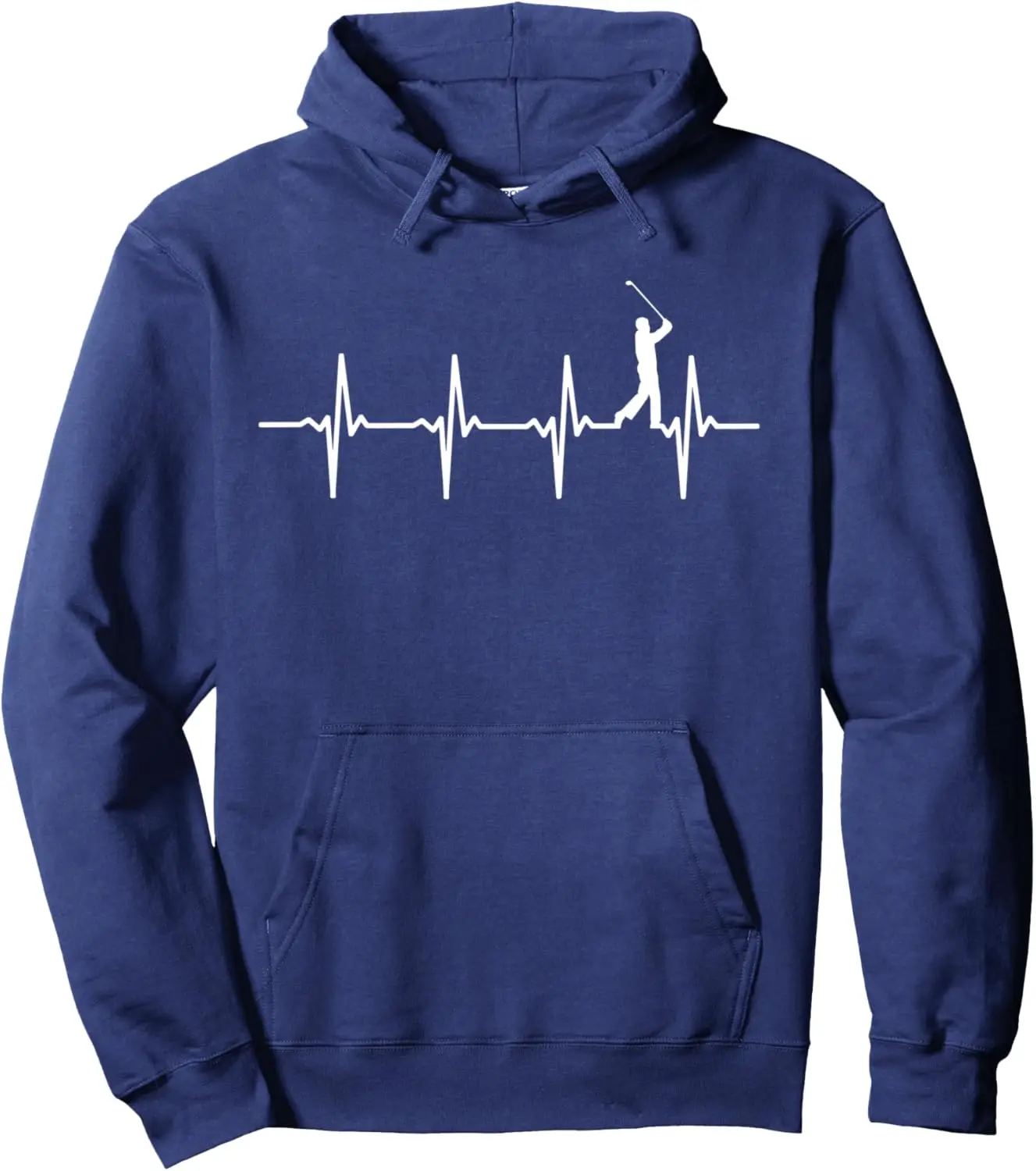 Golf Heartbeat Gift for Golfers & Golf Players Pullover Hoodie Print Original Design Gifts Hoodie Funny Hoodie