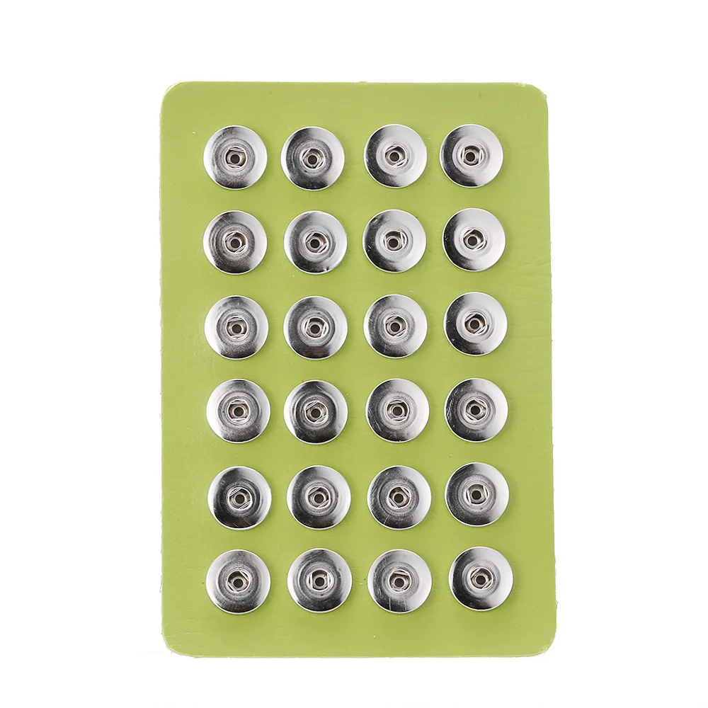 Pu Leather Display Doard Component Fit 12mm 18mm Snap Button For Bracelet Interchangeable Jewelry Women Accessorie Findings