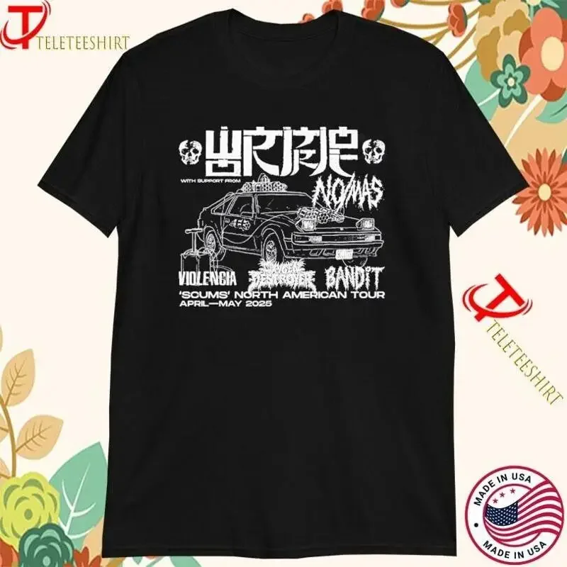 Wormrot 2025 Tour T Shirt North America April May Dates Fan S 5Xl