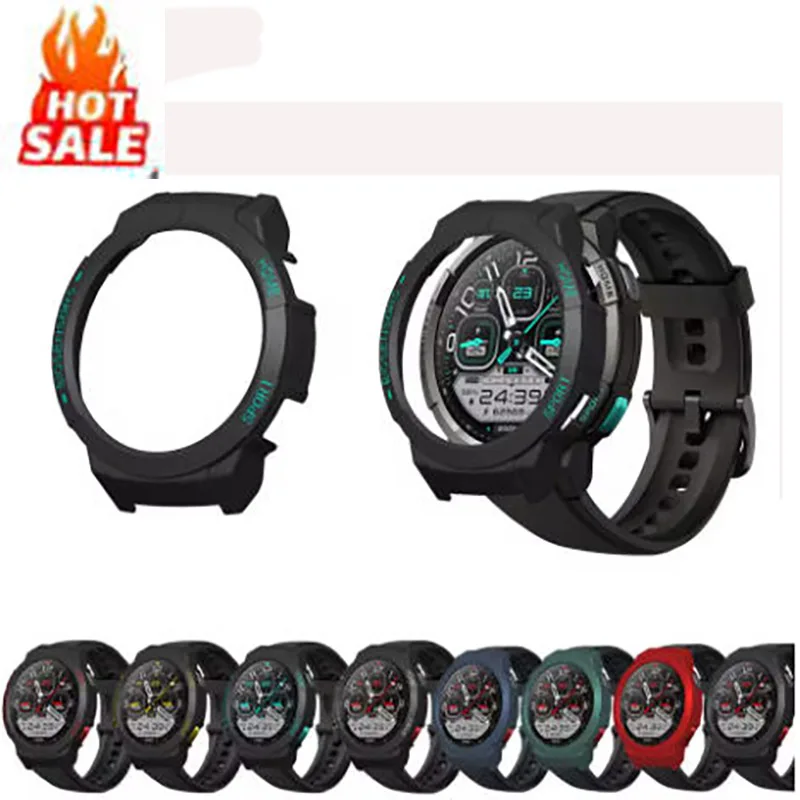 

PC Watch Case For Mibro GS Hollow Anti-fall Anti-scratch Protection Shell SmartWatch Replace Half Pack Protect Cover Accessories