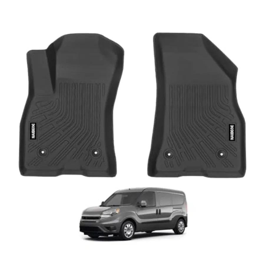 

Floor Mats for 2015-2022 Ram ProMaster City - All Weather Custom Floor Liners 1st Row Mats Set Accessories