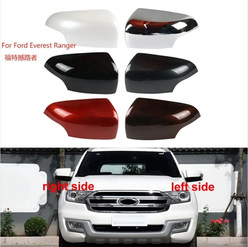 

For Ford Everest Ranger Car Accessories Outer Rearview Mirrors Cover Rear View Mirror Shell Housing Color Painted