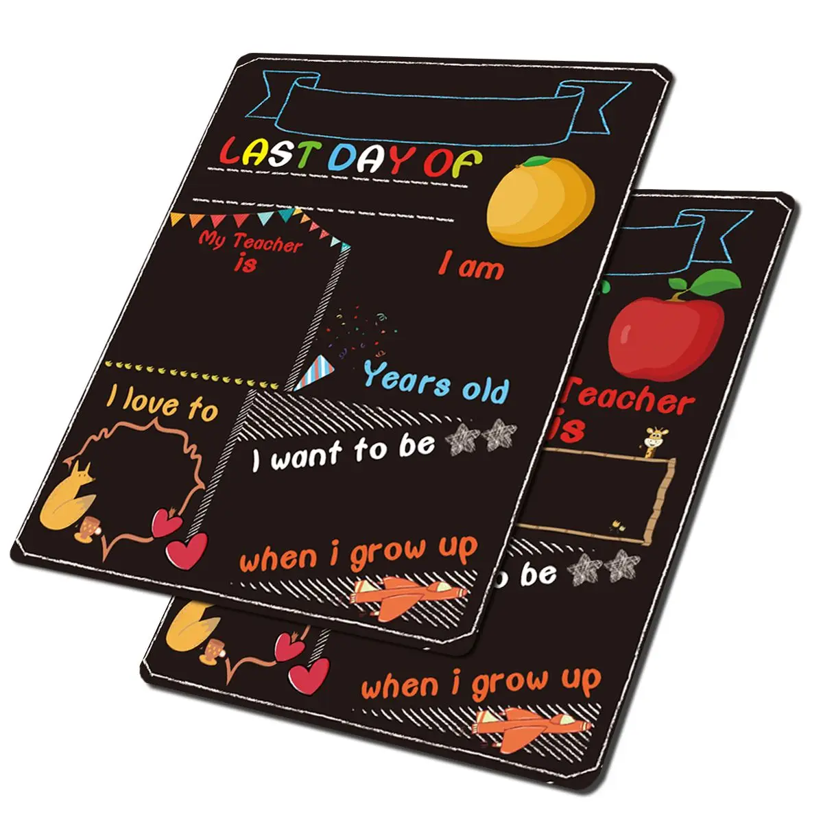 Back to School Board Double Sided Blackboard The Sign Home Decoration Day Boards