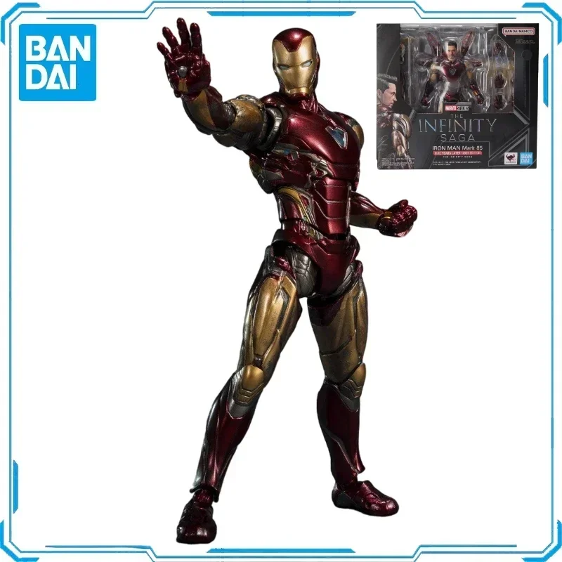 

In Stock Original Bandai SHF Infinity Legend Iron Man MK85 Action Figure Animation Toys Gifts Model Collector Anime Hobby