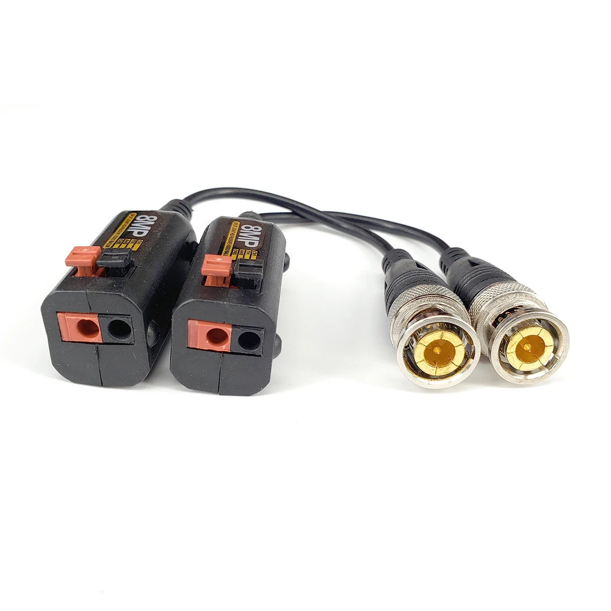 10 Pairs HD Video Balun 3MP 4MP 5MP 8MP BNC to RJ45, Analog Video By Twisted Transceivers UTP Cable for CCTV Camera