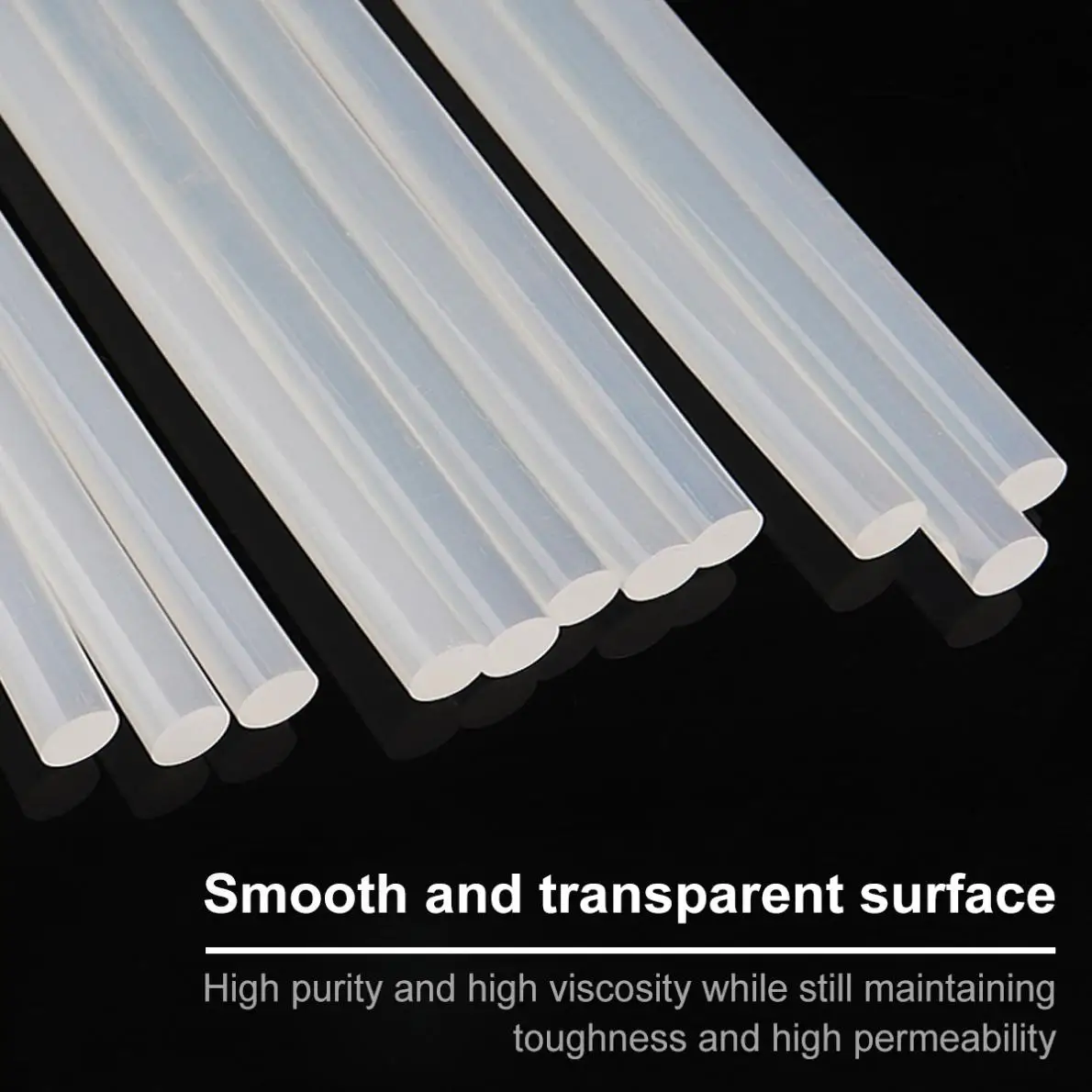 Hot Glue Stick Set Transparent Hot Melt Adhesive Glue Gun Silicone for Hot Gun 11mm x190mm for Kitchen Faucets Bathroom Items