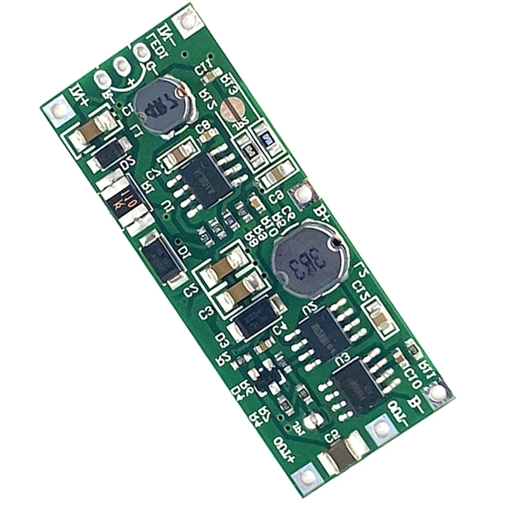 DC UPS Uninterruptible Module 3.7V Lithium Battery Charging and Discharging Boost 12V Power-Failure Boost Module
