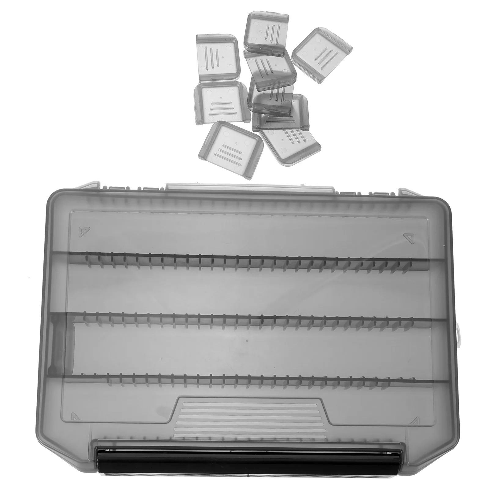 

Fishing Tackle Bait Organizer Hook Fishing Case Lure Accessories Grey ABS Durable Compact Storage Solution