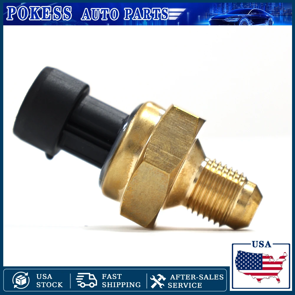 POKESS Exhaust Back Pressure EBP Sensor for Ford 08-18 6.4L 6.7L Powerstroke 8C3Z9J460A