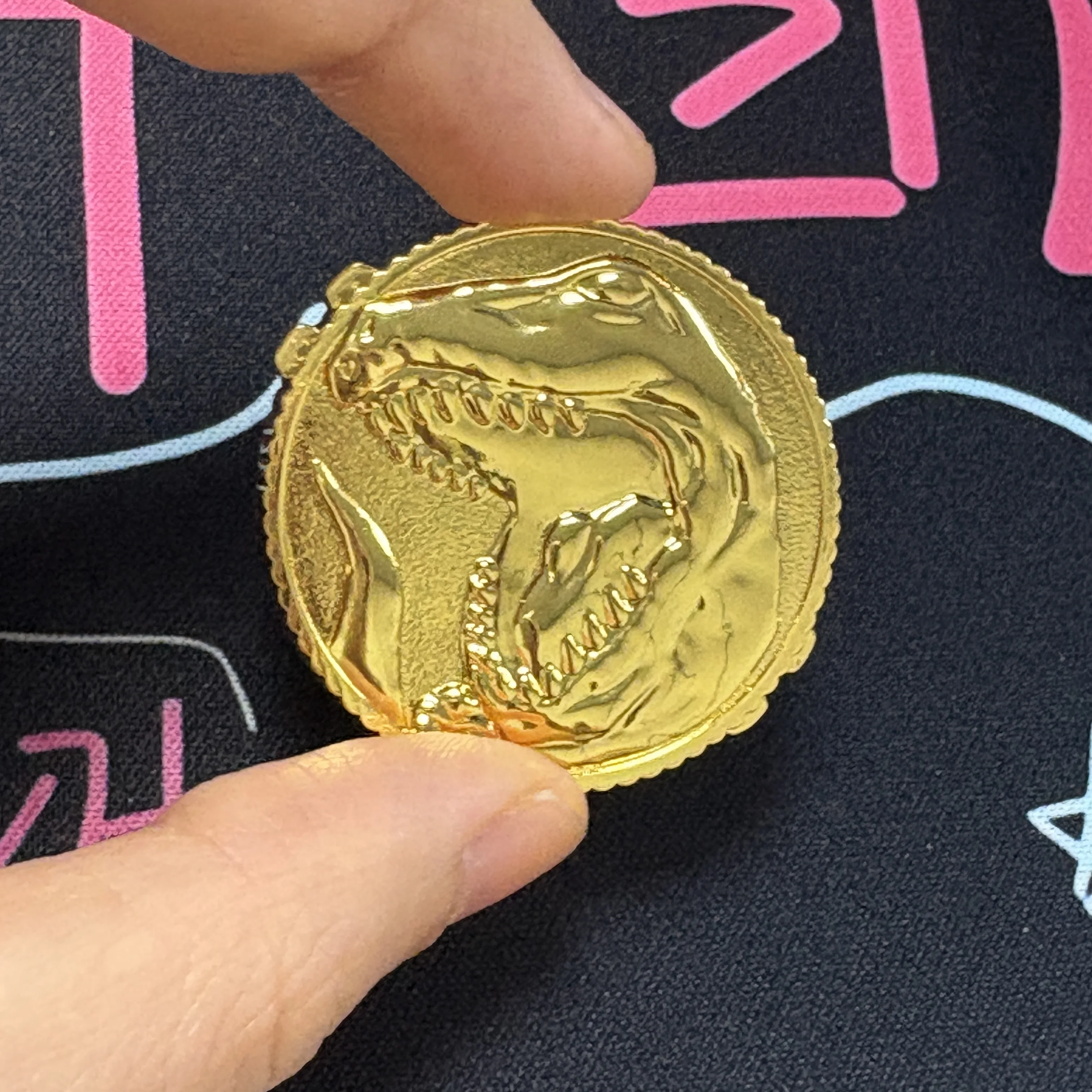 

Power Golden Coin For 91-93 Morpher Ranger Cosplay T-REX Tyrannosaurus Coin