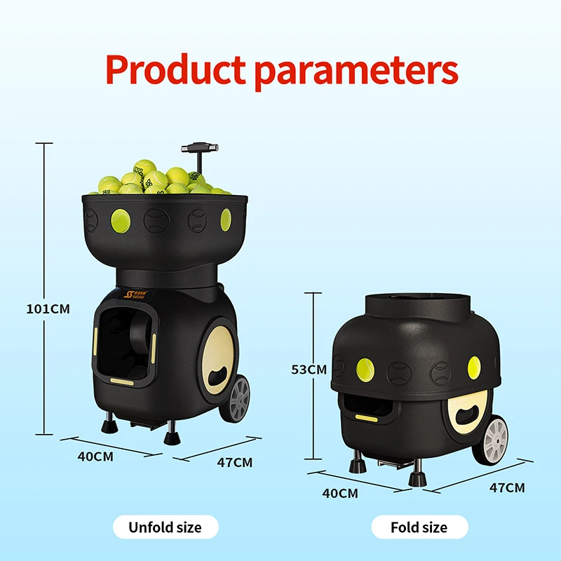 Portable PRO Tennis Trainer New Ball Machine er With APP Remote Control For Training Practice