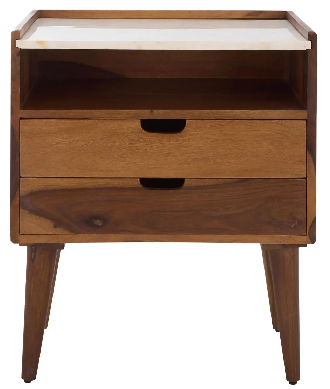 2-Drawer Wood Nightstand, 25