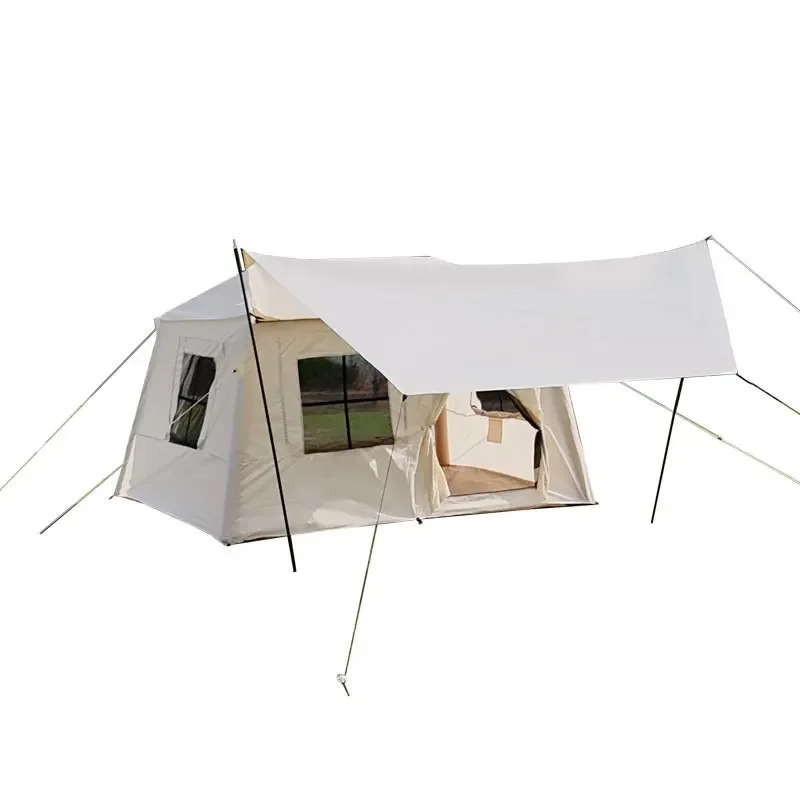 Outdoor warm inflatable tent dew windproof and external portable picnic-free roof tent removable canopy integrated